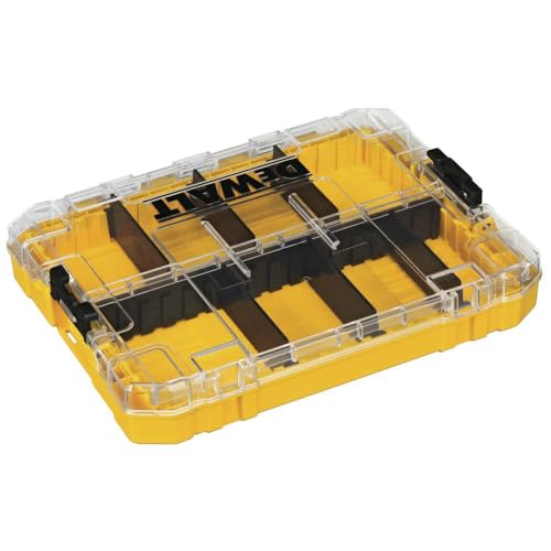 DEWALT Medium Tool Box with 8 Compartments Portable Screw Organizer Customizable Dividers