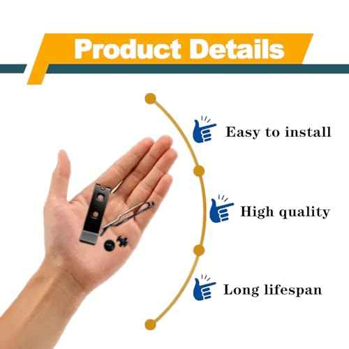 2 Set Knife Sheath Belt Clip Reliable 420 Stainless Steel Kydex Belt Clip with Screws for Kydex Sheath, Black