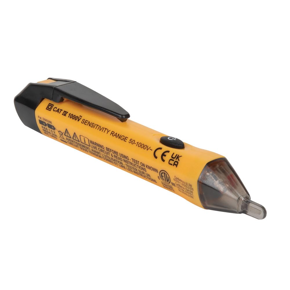 Klein Tools NCVT1PKIT Electrical Tester Kit with Non-Contact Low Voltage Test Pen, 50 to 1000V AC and GFCI Receptacle Tester, 2-Piece