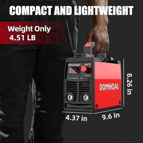 Mini Stick Welder, 135Amp ARC/Lift TIG Welding Machine with Synergic Control, IGBT Inverter Digital Display 110V Portable MMA Welder Machine with Hot Start, Arc force and Anti-Stick