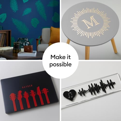Cricut Value Removable Vinyl White 12x10ft - Matte Crafting Material