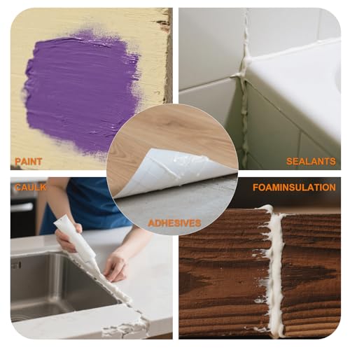 8PCS Oscillating Tool Scraper Blades,HCS Caulk Remover Tool Blades for Vinyl Flooring,Paint,Carpet,Tile Adhesives, Compatible with Dewalt Milwaukee Dremel, Ryobi, Rockwell