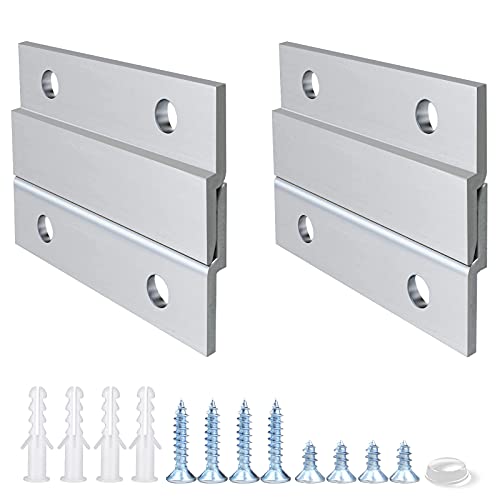 CFOFT 2 Inch Aluminum French Cleat Picture Hanger Z Bar - 2 Pairs, Standard Version
