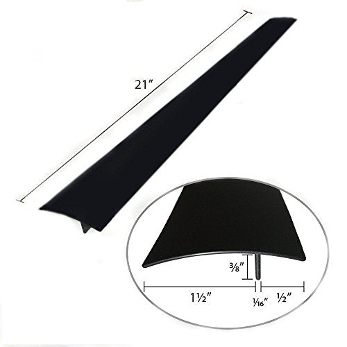 REEDTOCK 21-Inch Black Flexible Silicone Stove Gap Cover Pack of 2