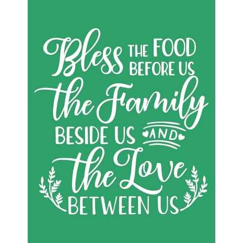 Bless The Family Self-Adhesive Silk Screen Stencils,Home Screen Printing Stencils for Craft Blessing Chalk Stencil Transfers Reusable Stencils for Painting on Wood T-Shirt Fabric Card