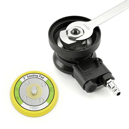 3 inch & 4 Air Sander Kit, Pneumatic Random Orbital DA with Sanding