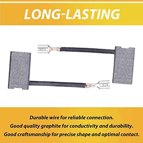4 Pack 381028-02 Reliable Carbon Brushes Replacement Parts Compatible with Dewalt DW718 / DWS780 / DW717 / DW708 Miter Saw,Dewalt Electric Power Tools Replacement Parts