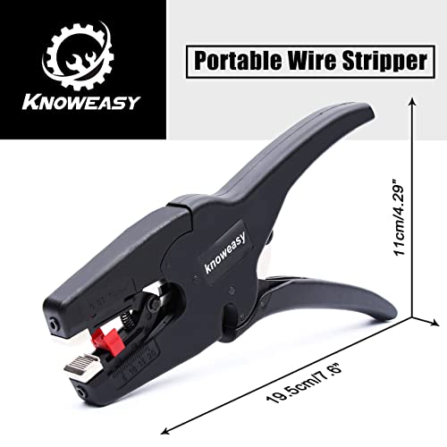 knoweasy D3 Wire Stripper Tool for 7-32 AWG Cables with Cutter, 2-in-1 Electronic and Automotive Wire Tool