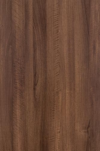 HOLOMEY Walnut Wood Contact Paper 16x78 Inch Peel & Stick Waterproof Vinyl for Cabinets & Countertops