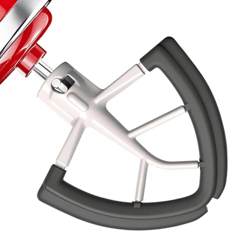 Cowbright Gray Flex Edge Beater for KitchenAid 4.5/5 Qt Tilt-Head Mixer – Auto Scrape Bowl Scraper