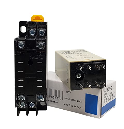AC 110V Delay Timer Relay 0-60 Seconds with Base Socket for Automation