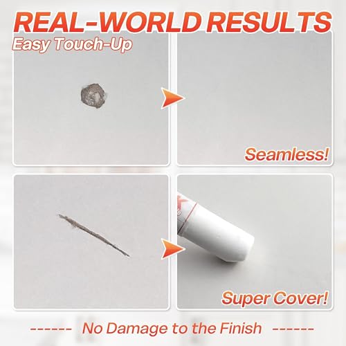 SMAPHY White Wood Filler Sticks 3 Pack - Nail Holes & Baseboards Repair - No Sanding Needed