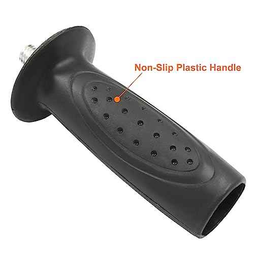 M10 Thread Black Angle Grinder Handle£¬4.5''x1.26'' Side Handle Tool for Angle Grinder Pack of 2