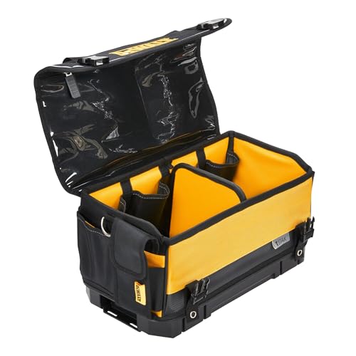 DEWALT TSTAK Tool Bag 16-Inch Durable Tote with Organizer & Hard Bottom - One Size
