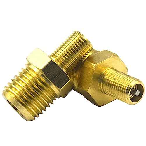 5pcs Tank Valve, Schrader Valve Standard Valve Core with 1/4''NPT Male Threads for Air Compressor Tanks