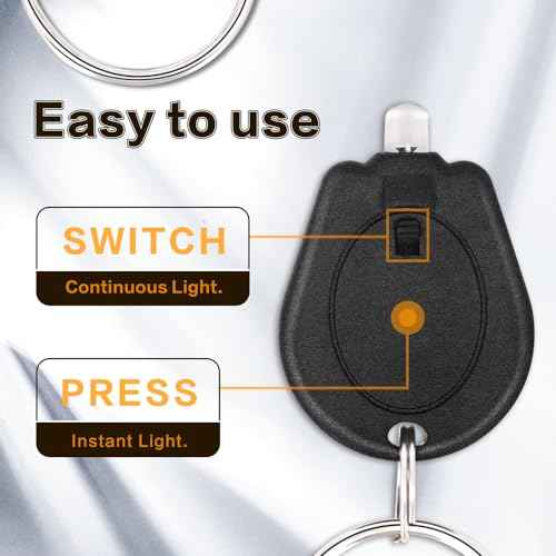 12 Pack Ultra Bright Mini LED Keychain Flashlight, Small Key Ring Flashlight, Portable LED Keychain Light