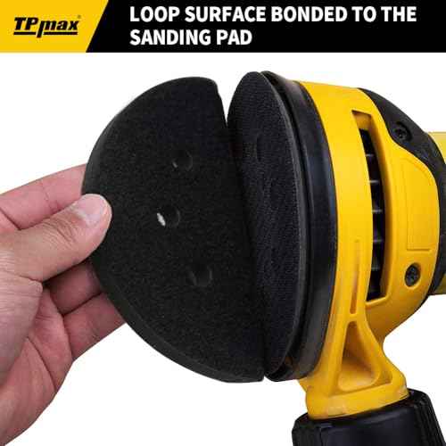 2 Pack 5 Inch 8 Holes Soft Density Interface Pads 5" Hook and Loop Sponge Cushion Buffering Backing Pads