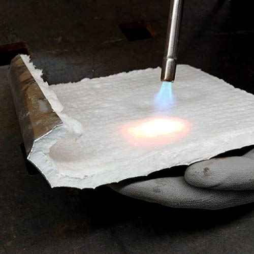 Lynn Manufacturing Flame Guard, 2100F Ceramic Fiber Alternative Blanket with Heavy Foil ? 12¡± x 10¡± x ¨ö¡±, 9351