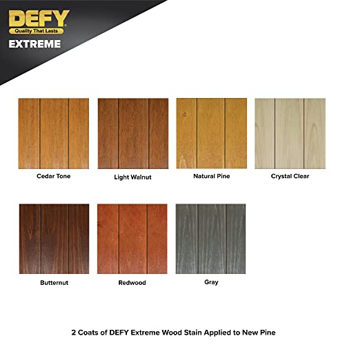 DEFY Extreme Wood Stain & Sealer in Cedar - 1 Gallon Waterproof Exterior Coating