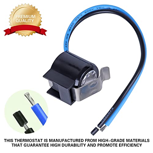 Refrigerator Defrost Thermostat 2 Pack – Fits Frigidaire, Electrolux, Kenmore AP2150145 PS469522
