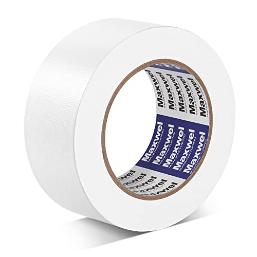 Maxwel Heavy Duty Waterproof White Duct Tape - Home Repair, 1.88 inch x 35 yards