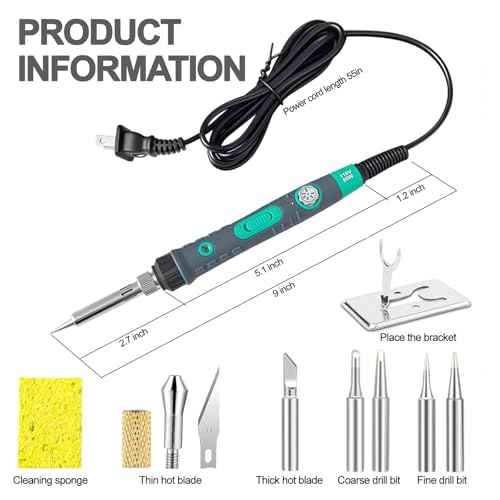Plant Pot Perforator & Electric Hot Knife,Plastic Flowerpots Drilling,2-in-1 Soldering Iron for DIY Plant Pot Drainage Hole, Flowerpot Cutting,With 7 Drill Bits,Planting Tools with Temperature Control