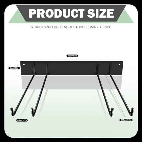 TTzycc Folding Chair Storage Rack for Chair Organization and Garage Wall Mount Storage, Garden Tool Rack Organizer (2 Pack)
