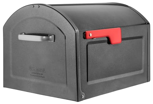 Architectural Mailboxes Centennial Post Mount Mailbox Pewter Extra Large USPS Approved