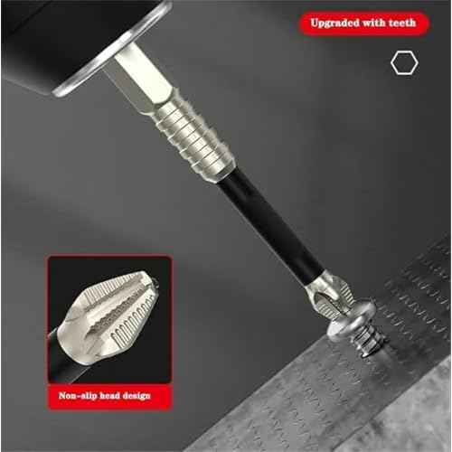 High-Magnetic Screwdriver Drill Bit,k5 impact resistant non slip bit,Strong Magnetic Durability Screwdriver Drill Bit Set,Anti-Slip Magnetic Electric Screwdriver Set,25 50 65 70 90 150mm (1Set)