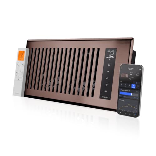 AC Infinity AIRTAP T4 Bronze Register Booster Fan for 4x10 HVAC Openings