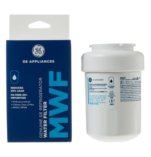 GE MWF Refrigerator Water Filter Pack of 1 - Genuine NSF Certified Filter