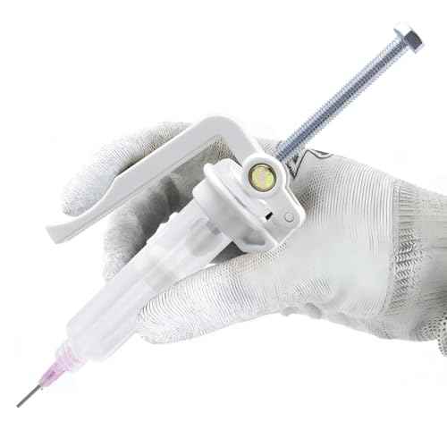 Yakamoz Effortless Solder Flux Paste Glue Gun - Precision Solder Flux Extruder Handheld Needle Solder Paste Dispenser for Electronics Soldering, Fits 10cc Soldering Flux Paste