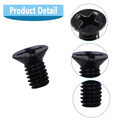 05-81-0592 M4 x 6mm Flat Head Machine Screw for Milwauke 2557-20 M12 Fuel 3/8" Ratchet,M4-0.70 x 6mm-10.9,T-10 Torx-4Pcs (8 Pcs Black)