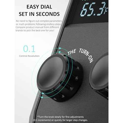 WH2408 Temperature Controller 10A 1200W, Digital Thermostat Controlled Outlet Plug Switch for Reptile Terrarium Greenhouse Homebrew Aquarium Seedling Mat, Heating or Cooling Mode Thermometer