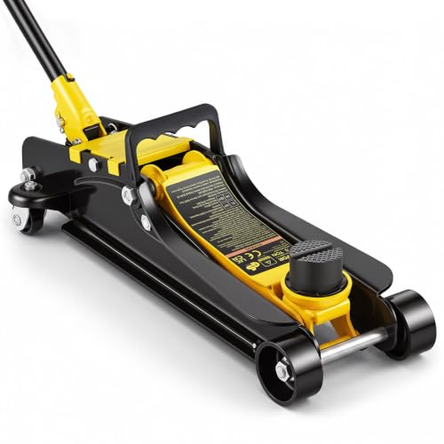 VEVOR 2.5 Ton Low Profile Steel Racing Floor Jack - Heavy Duty Car Lifter