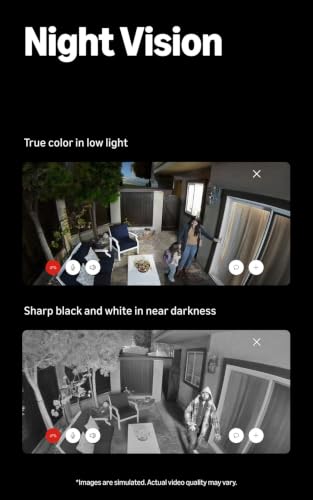 Ring Outdoor Security Camera 2K Battery White - 1 Pack, Night Vision, 6x Zoom