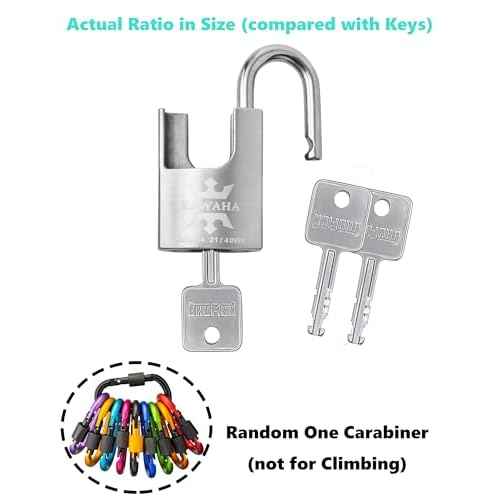 21/40KD-3SK High Security Stainless Steel Shrouded Padlock with Key for Both Indoor and Outdoor use (Heavy Duty, Anti-Rust) (1-9/16 in. (40mm), Keyed Different - 3 Stainless Steel Keys)