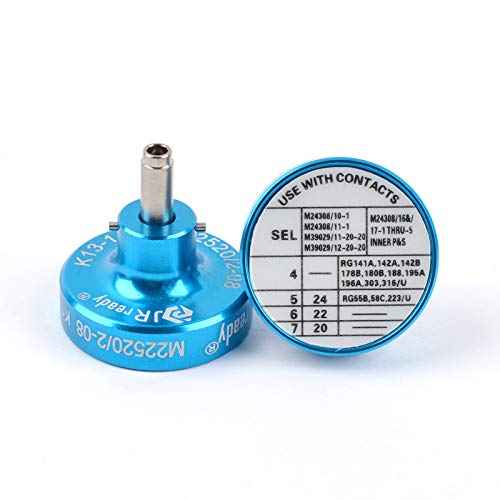 JRready K13-1 Positioner for Coax Crimp Tool AS22520/2-01 Crimp Contacts Pin #20 M39029/64-369,63-928, Soc #20 M39029/63-368,63-968(1 pcs)