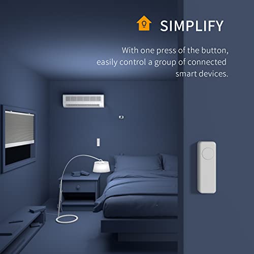THIRDREALITY White ZigBee Smart Button 3-Way Remote Control Hub Compatible