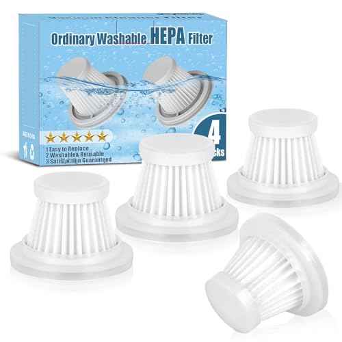 4-Pack Vacuum Cleaner Original Filter - 1-year Lifetime - HEPA Filter Replacement for Air-01- VC08 - Air-118 Pro