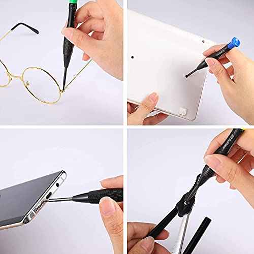 Torx Screwdriver Set 18Pcs Mini Screwdriver Set Magnetic Small Torx Phillips Flathead Screwdrivers with T2 T3 T4 T5 T6 T7 T8 T9 T10 Screwdrivers Tweezers for Xbox Mac PS4 Laptop Phone Watch