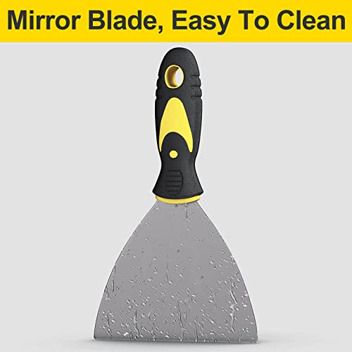 Rerdeim 5-Piece Putty Knife Set - Stainless Steel Wall & Drywall Scrapers