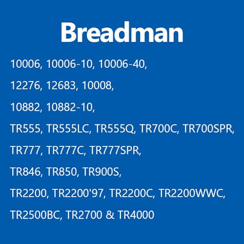 TASP Bread Maker Paddles for Breadman TR-2200C/TR-2500BC – 2 Pack, Non-Stick Aluminum