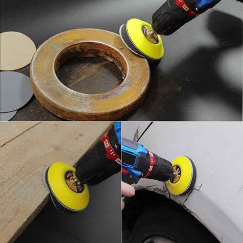 MAXMAN 30Pcs 3-Inch Sanding Discs, 1500 Grits Hook and Loop Professional Silicon Carbide Sand Paper, Wet Dry Polish for Wood, Metal, Paint, Car Polishing