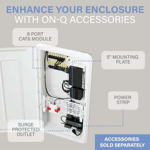 OnQ 30-Inch Wall Media Box with Universal Mount Grid & Custom Knockouts