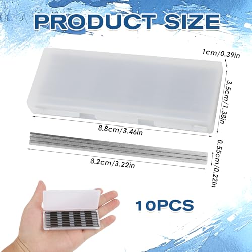 10 Pcs 3-1/4" Planer Blades Replacement Part Compatible with Makita Bosch DeWalt Black Decker Ryobi and Most Hand-held Portable Planers, Carbide Knives Gift for Craftsman, Carpenter