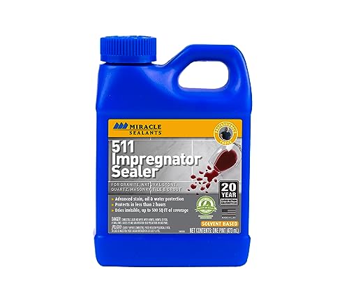 Miracle Sealants 511 Impregnator Pint - Porous Surface Sealer, Stain & Water Resistant
