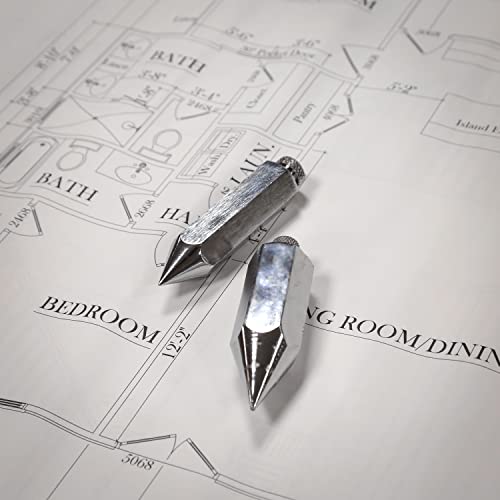 GreatNeck 8oz Plumb Bob for Vertical Alignment, Hexagon Bob, Steel