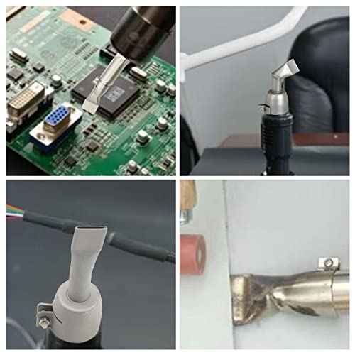 3pcs Hot Air Gun Stainless Steel Heat Gun 20mm Flat Welding Nozzle for PVC Plastic Sheet Soldering Accessories