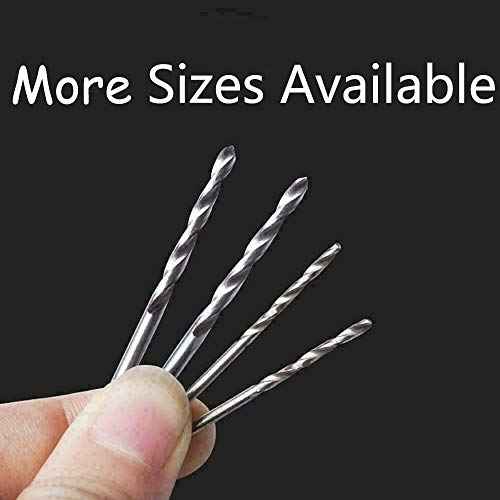20 Pcs 1.0 mm HSS Micro Twist Drill Bit, Mini High Speed Steel Drill for Wood, Plastic, Soft Metal